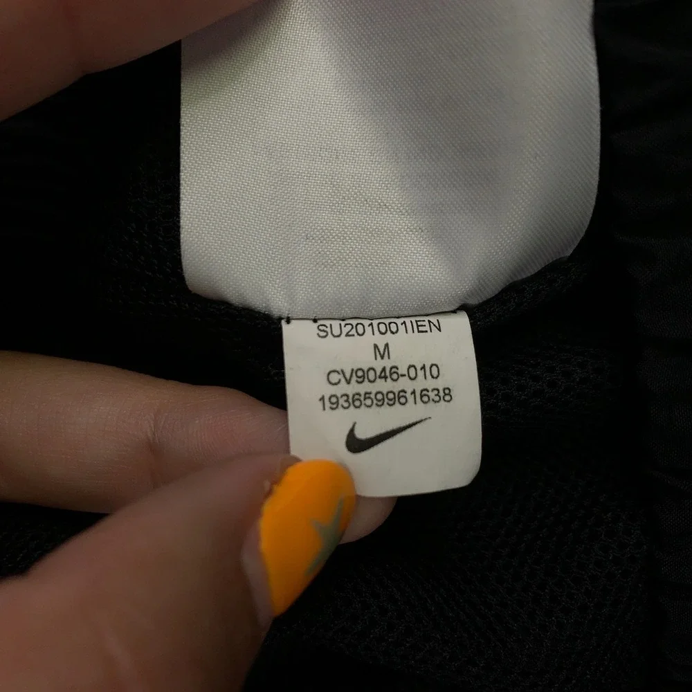 Nike Black Cargo Joggers with Pink Drawstring
